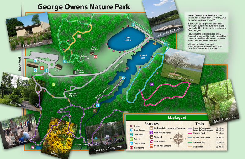 Map of George Owens Nature Park